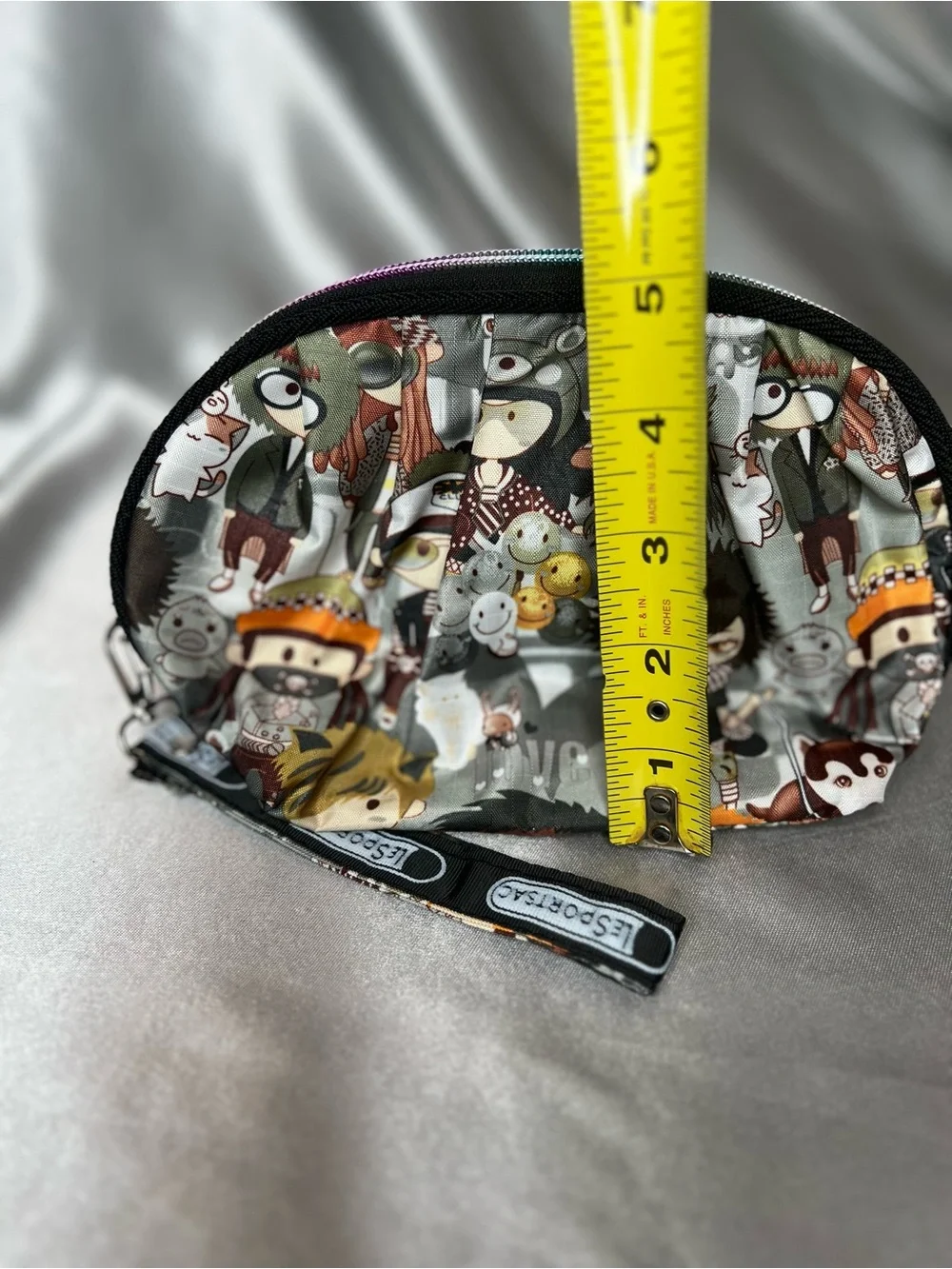 Rare Vintage LeSportsac x Tokidoki Adorable Cartoon Print Cosmetic Pouch